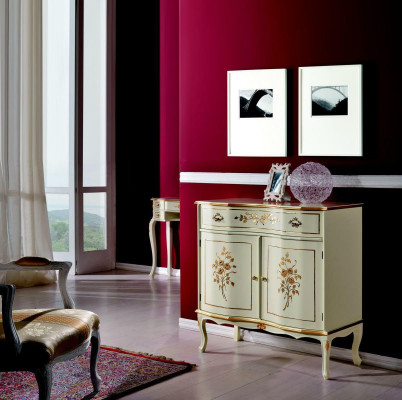 Living room Furniture Classic Baroque Luxury Sideboard Chest of drawers Real wood