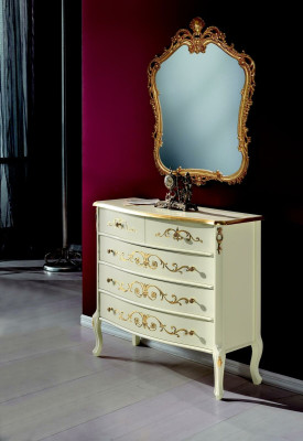 Furniture Wood Style Baroque Chest of drawers Cabinets Designer Luxury Italian
