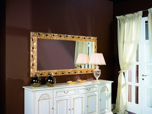 Wall mirror Frame Gold Glass Living room 96x186 Mirror Living room Furniture Hanging