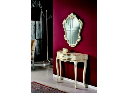 Furniture Style Baroque Luxury Console table Mirror Wood Italian Tables