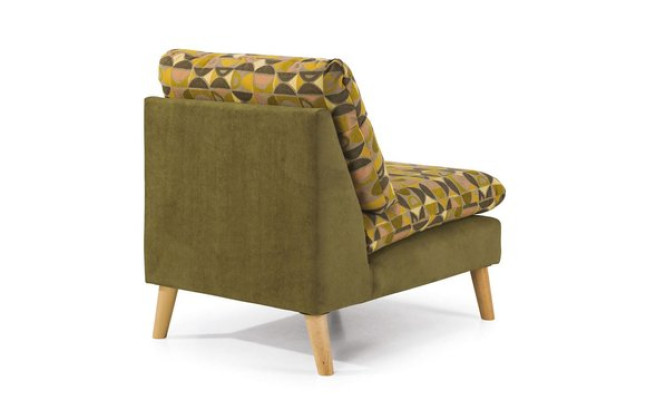 Design Relax Club Armchair Lounge Sofa 1 Seater TV Chair Upholstery Fabric