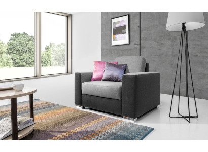 Design Relax Club Armchair Lounge Chair TV Upholstery Couch Fabric 1 Seater Sofa