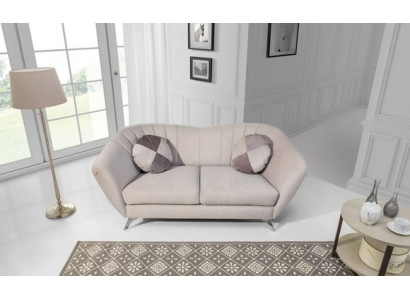The 2-seater sofa in an elegant and modern style fits perfectly into any interior