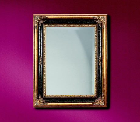 Classic r Designer Mirror Wall mirror Baroque Rococo 96x133cm Wood Frame new