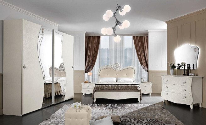 Chests of drawers Italian Furniture Solid Mirror 2-piece Chest of drawers Sideboard Wardrobe Wood