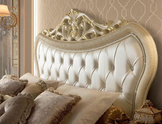 Double bed Bed Luxury Beds Wood Bed frame e Bed frame Beige Design Modern