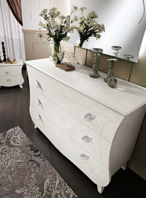 Chests of drawers Italian Furniture Solid Mirror 2-piece Chest of drawers Sideboard Wardrobe Wood