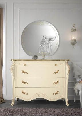 Chest of drawers Beige Sideboard Style Wood Furniture Chests of drawers new Italian Furniture Design