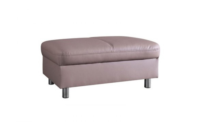XXL Club Lounge Stool Pufa Leather Ottoman Designer Textile Footstool Design