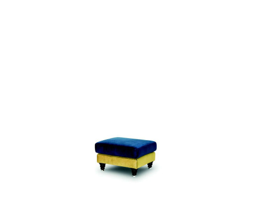 Footstool Lounge Stool XXL Club Ottoman Pufa Leather Textile Ottoman Designer new