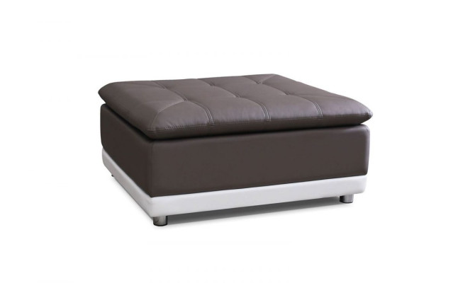 Lounge Stool XXL Club Footstool Ottoman Pufa Leather Textile Ottoman