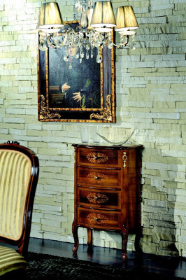 Wood Italian Style Furniture Luxury TV Cabinet Brown Chest of Drawers Style Baroque Antique Style