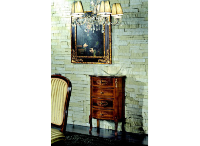 Wood Italian Style Furniture Luxury TV Cabinet Brown Chest of Drawers Style Baroque Antique Style