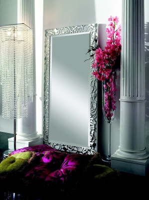 Standing mirror large mirror xxl royal antique art nouveau designer furniture baroque