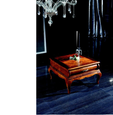 Wood Italian Furniture Baroque Style Brown Luxury Coffee table Living room Table new