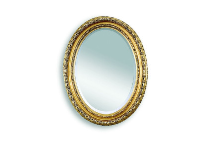 Classic r Designer Mirror Wall mirror Oval mirror Oval Baroque Rococo 68x88cm