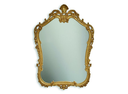 Mirror Wall mirror Baroque Rococo Floorboards Living room Bathroom Wood Glass Design SP7560