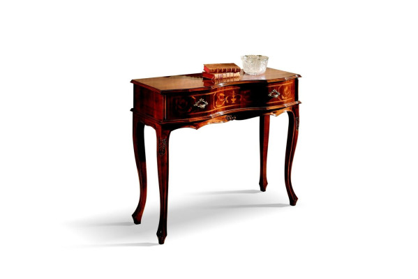 Wood Italian Furniture Console table Brown Furniture Style Baroque Design Consoles