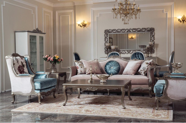 Sofa set sofa luxury sofas armchair 3+1+1 seater coffee table set 4 pieces