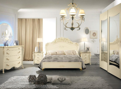 Bed Beige Wooden bed Furniture Solid wood Bedroom design Beds Hotel MobilPiu