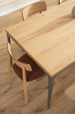 Dining room Set Wood Dining table Suite Table Sideboard Mirror 4x Chairs 7pcs.