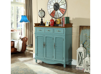 Real wood Chests of drawers Blue e Sideboard Cabinets Sideboard Shelf Chest of drawers