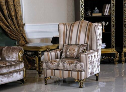 Wing Chair Armchair Classic r Baroque Rococo Antique Style Sofa TV Couch