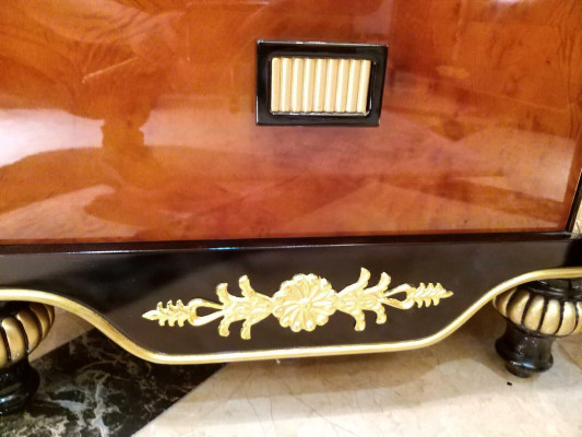 Dressing table + Mirror Luxury Console Chest of drawers Bedroom Baroque Rococo Italy