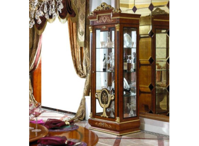 Display case Glass Wardrobe Living room Shop window 1-door showcases Baroque decoration