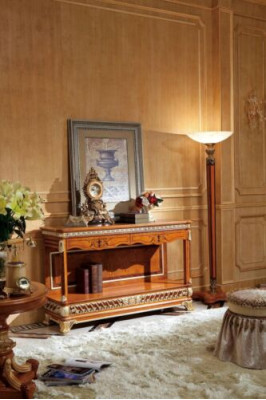 Console Sideboard Consoles Table Lowboard Real Wood Living room Baroque