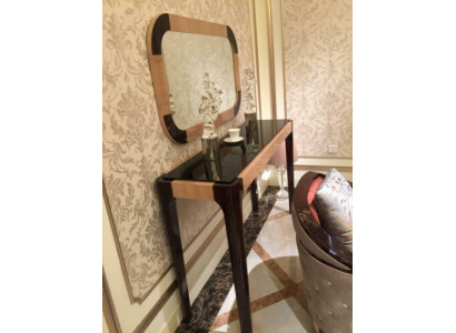 Dressing table with Mirror Luxury Console Chest of drawers Bedroom Console table Wood