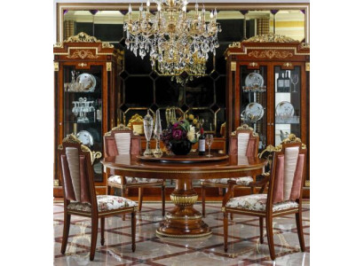 Round Dining room Round Table Wood Tables Round Round Classic Baroque Rococo