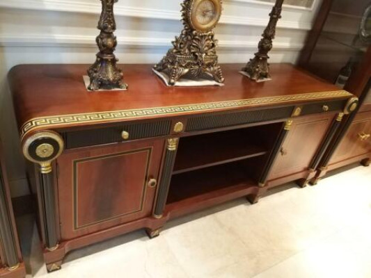 Sideboard TV Lowboard TV cabinet XXL Wardrobe Decorative Table Living room Wood Classic