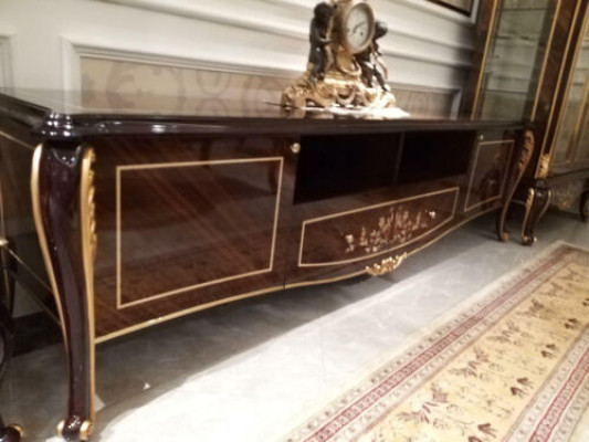 Sideboard TV Decorative Lowboard TV-cabinet XXL Wardrobe Table Living room Wood Classic