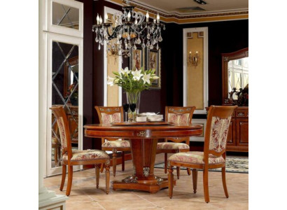 Elegant Luxury Round Table Round Tables Real Wood Baroque Rococo Real Handcraft
