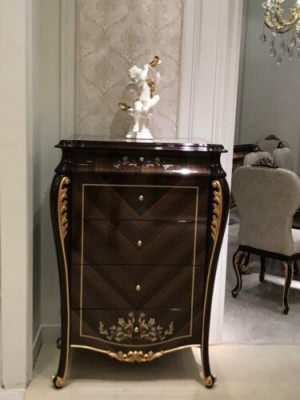 Chest of drawers Sideboard tall cabinet Chests of drawers Sideboards Bedroom Rococo Baroque E70