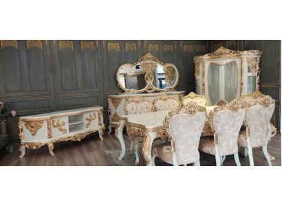 Magnificent Dining room furniture -Complete set with plenty of decorative elements