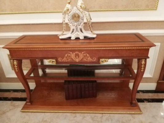 Sideboard TV Lowboard Decorative TV cabinet XXL Wardrobe Table Living room Wood Classic