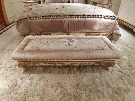 Chaise lounge antique style sofa lounger couch loungers chaise baroque stool upholstery new