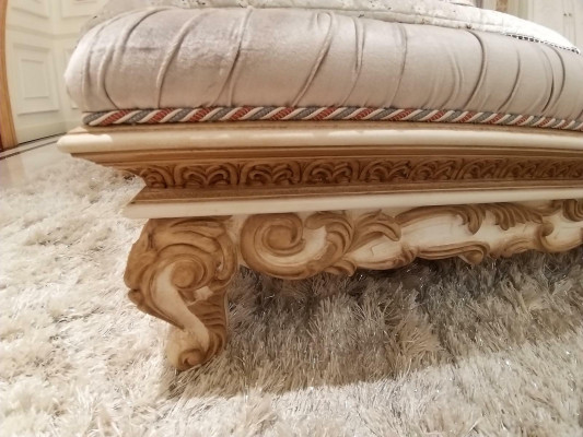 Chaise lounge antique style sofa lounger couch loungers chaise baroque stool upholstery new
