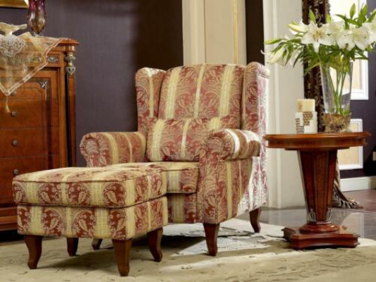 Wing chair armchair relaxation chair lounge chair design classic r 1 seater