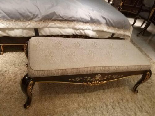 Chaise lounge antique style sofa lounger couch loungers chaise baroque rococo stool fabric