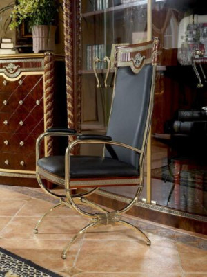 Elegant Luxury Armchair Royal Throne Chair Upholstery 1 Seater Baroque Rococo Antique