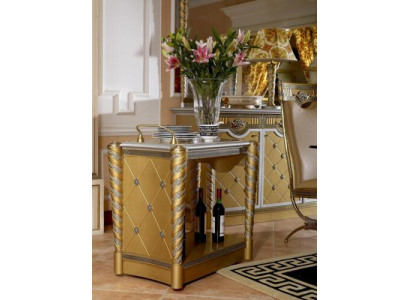 Trolley kitchen serving trolley side table on wheels Baroque Rococo Classic r