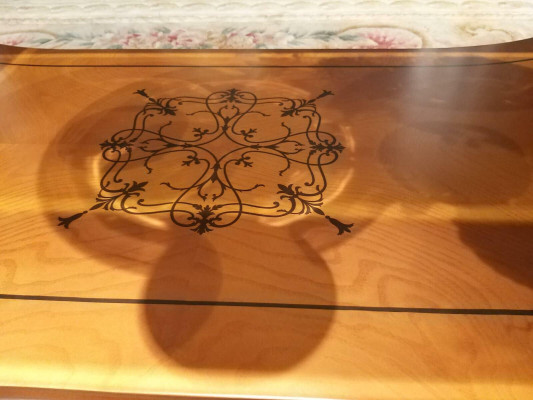 Baroque Rococo Extra Class Coffee table Wood Table Decorative Side Sofa Couch