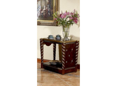 Serving table table side table luxury class real wood antique style baroque rococo