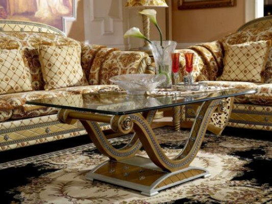 Elegant Disgner Classic r Coffee table Side table Glass Sofa Living room