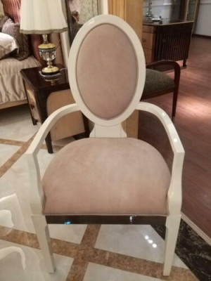 Dining room Chairs Chair Armchair Set Lounge Club with Armrests Luxury