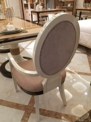 Dining room Chairs Chair Armchair Set Lounge Club with Armrests Luxury