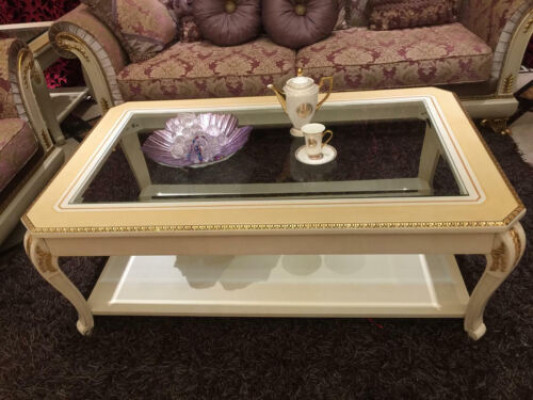 Elegant Designer Classic r Coffee table Side table Sofa Living room Table Tables